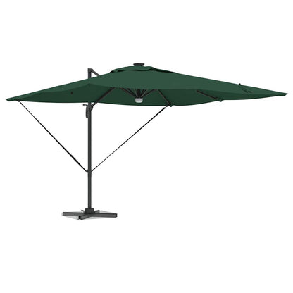 vidaXL Roma Parasol Grün 286 x 284 x 270 cm Aluminium und Polyester