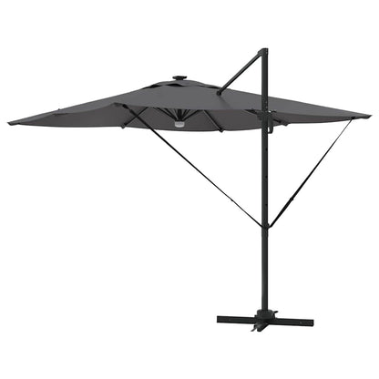 Roma Parasol mit LED-Lichtleisten Anthrazit 286 x 284 x 270 cm