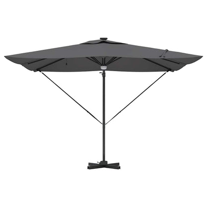 Roma Parasol mit LED-Lichtleisten Anthrazit 286 x 284 x 270 cm