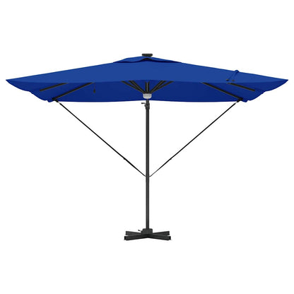 vidaXL Roma Parasol Blau 286 x 284 x 270 cm Aluminium und Polyester