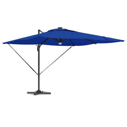 vidaXL Roma Parasol Blau 286 x 284 x 270 cm Aluminium und Polyester