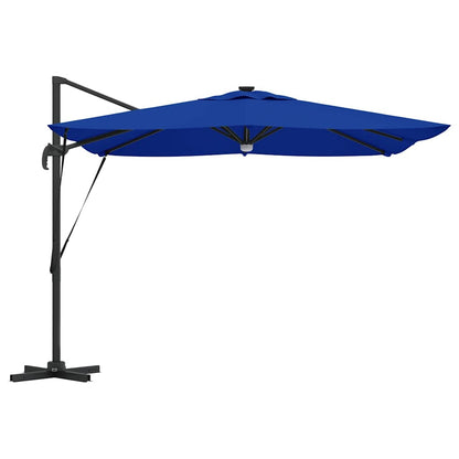 vidaXL Roma Parasol Blau 286 x 284 x 270 cm Aluminium und Polyester