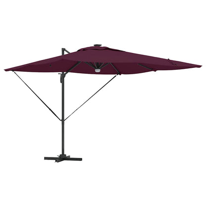 Roma Parasol Rot 286 x 284 x 270 cm Aluminium und Polyester