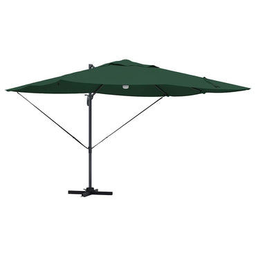 vidaXL Sonnenschirm Grün 351 x 250 x 253 cm Polyester und Aluminium