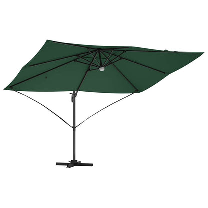 vidaXL Sonnenschirm Grün 351 x 250 x 253 cm Polyester und Aluminium