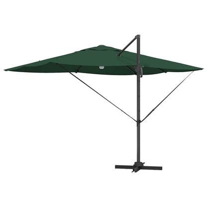 vidaXL Sonnenschirm Grün 351 x 250 x 253 cm Polyester und Aluminium