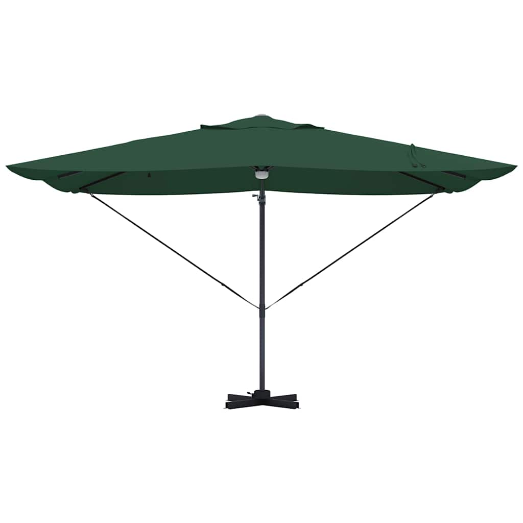 vidaXL Sonnenschirm Grün 351 x 250 x 253 cm Polyester und Aluminium