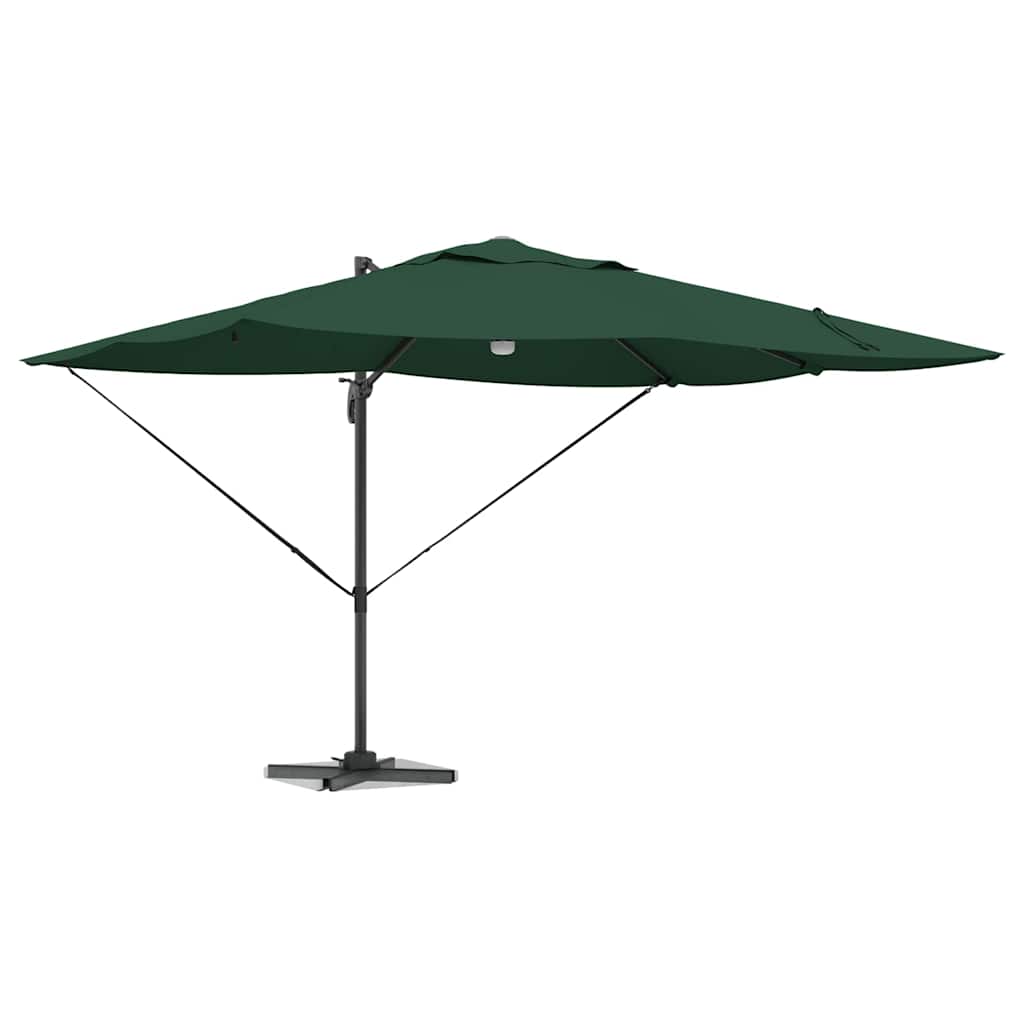 vidaXL Sonnenschirm Grün 351 x 250 x 253 cm Polyester und Aluminium