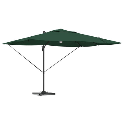 vidaXL Sonnenschirm Grün 351 x 250 x 253 cm Polyester und Aluminium