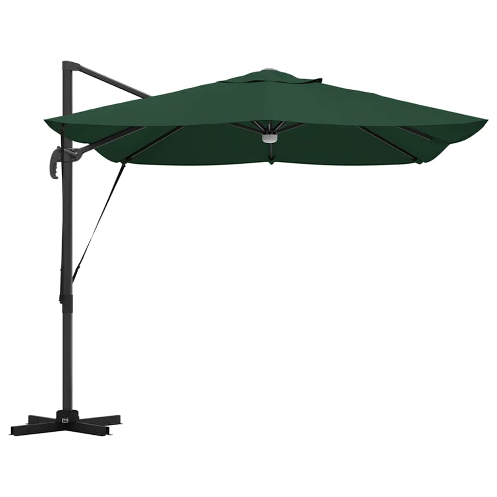 vidaXL Sonnenschirm Grün 351 x 250 x 253 cm Polyester und Aluminium