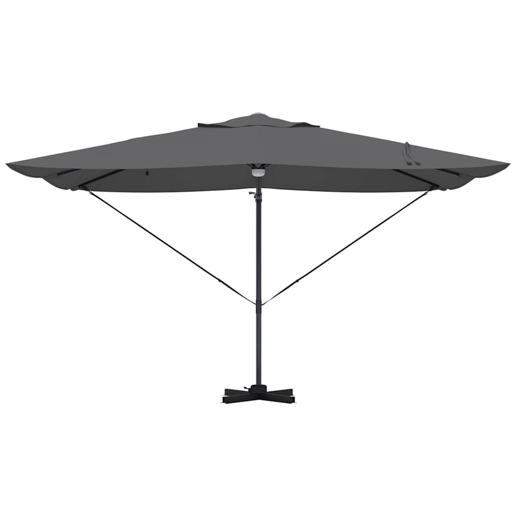 vidaXL Sonnenschirm mit LED-Lichtleisten Anthrazit 351 x 250 x 253 cm