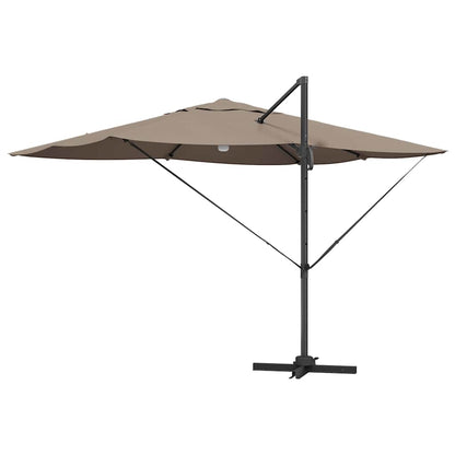 vidaXL Sonnenschirm Taupe 351 x 250 x 253 cm Polyester und Aluminium