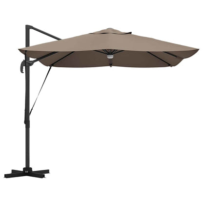 vidaXL Sonnenschirm Taupe 351 x 250 x 253 cm Polyester und Aluminium