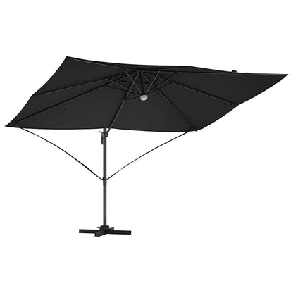 vidaXL Sonnenschirm Schwarz 351 x 250 x 253 cm Polyester und Aluminium