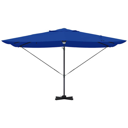 vidaXL Sonnenschirm mit LED-Lichtleisten Azurblau 351 x 250 x 253 cm