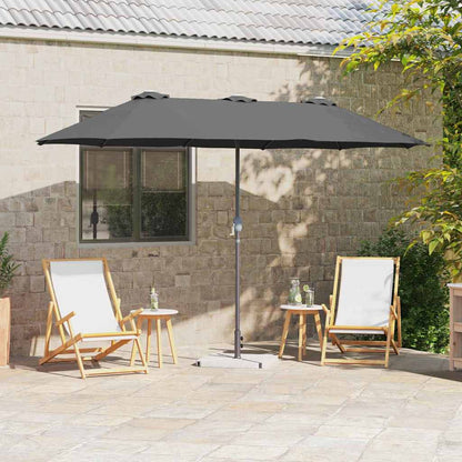vidaXL Garten-Sonnenschirm Anthrazit 370 x 197 x 239 cm