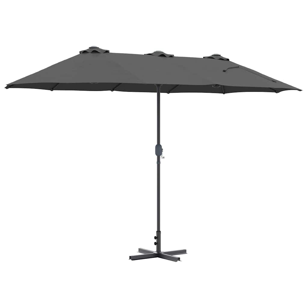 vidaXL Garten-Sonnenschirm Anthrazit 370 x 197 x 239 cm