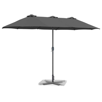 vidaXL Garten-Sonnenschirm Anthrazit 370 x 197 x 239 cm