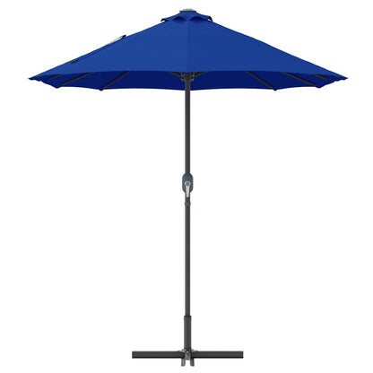 vidaXL Garten-Sonnenschirm Azurblau 370 x 197 x 239 cm