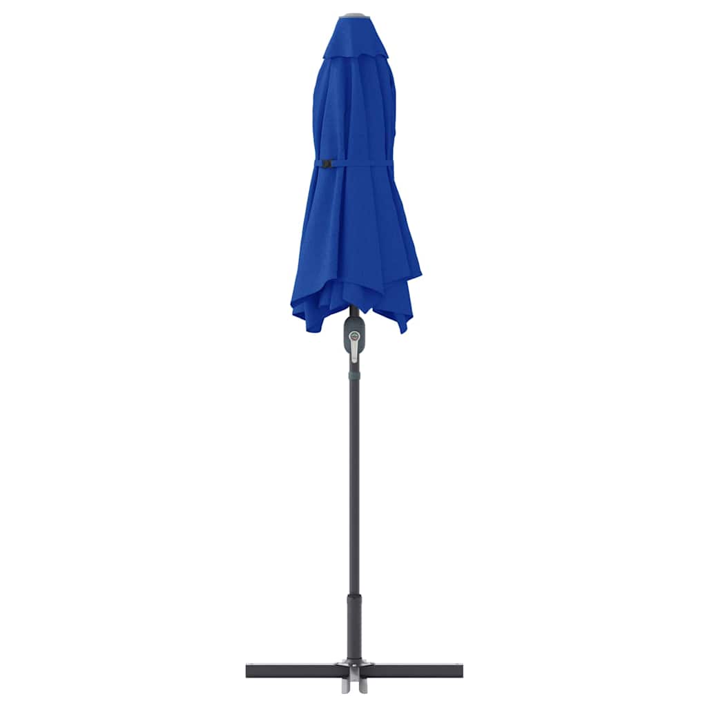 vidaXL Garten-Sonnenschirm Azurblau 370 x 197 x 239 cm