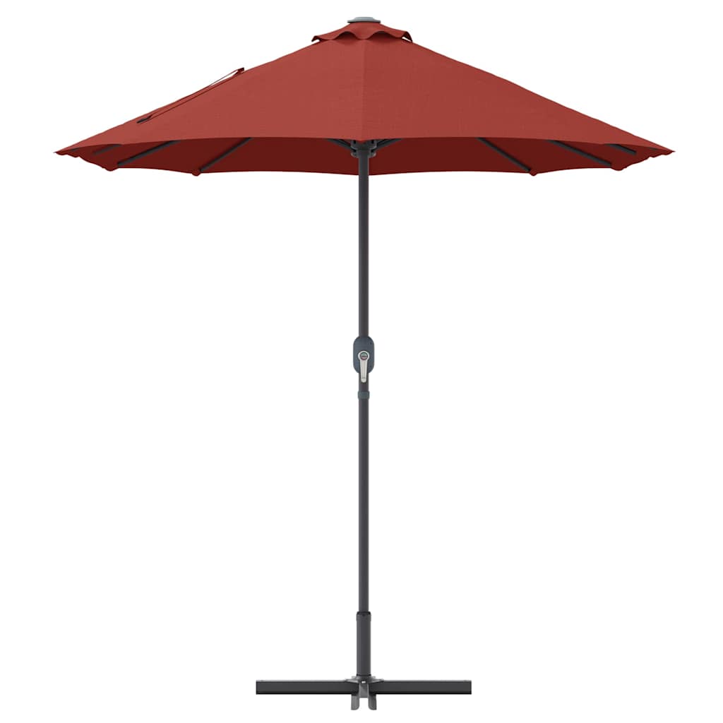 vidaXL Garten-Sonnenschirm Terrakotta 370 x 197 x 239 cm