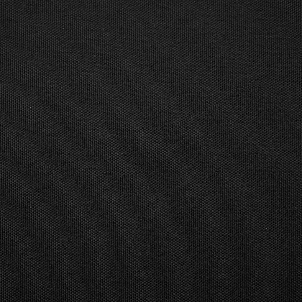 vidaXL Sonnenschirm Schwarz 372 x 198 x 243 cm Polyester und Aluminium