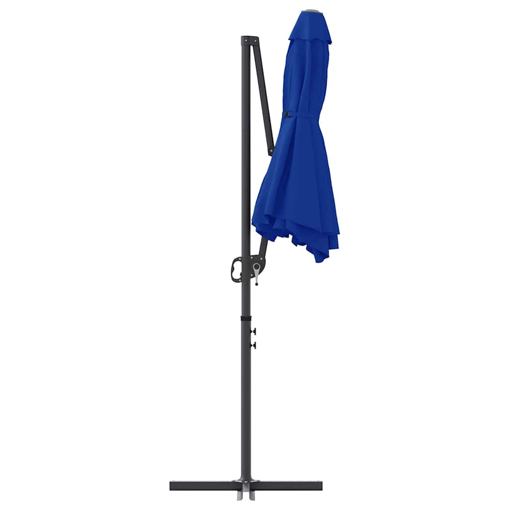 vidaXL Sonnenschirm Azurblau 372 x 198 x 243 cm