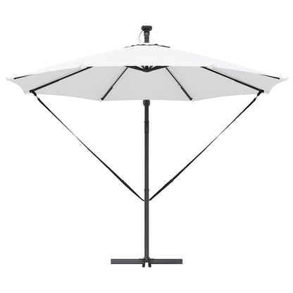 Sonnenschirm Sand 294 x 294 x 248 cm Polyester und Aluminium