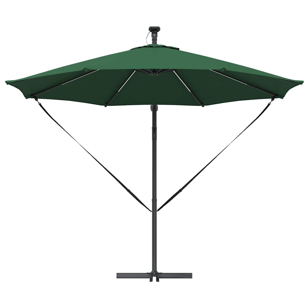 vidaXL Parasol Vert 294 x 294 x 248 cm Polyester et Aluminium
