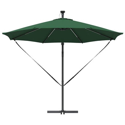 vidaXL Parasol Vert 294 x 294 x 248 cm Polyester et Aluminium