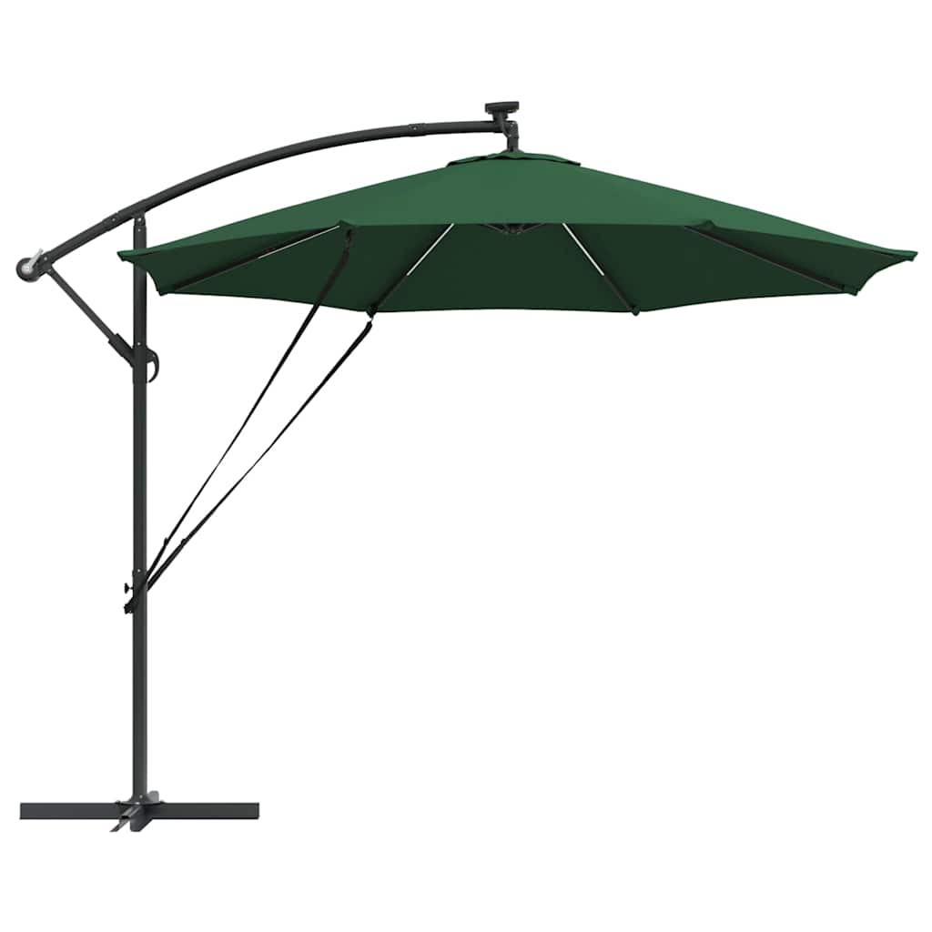 vidaXL Parasol Vert 294 x 294 x 248 cm Polyester et Aluminium