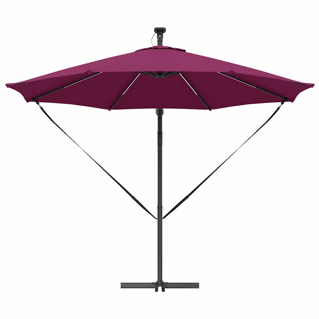 Sonnenschirm Bordeauxrot 294 x 294 x 248 cm