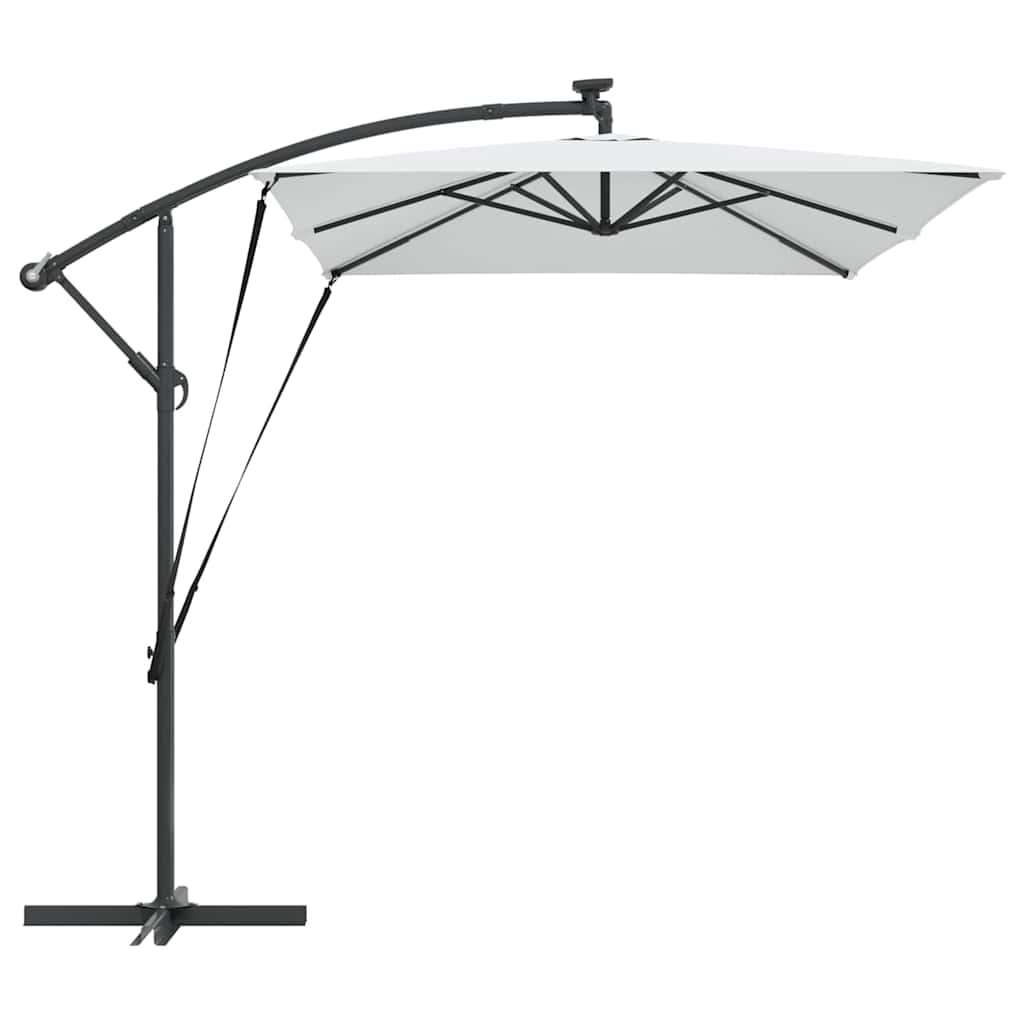 vidaXL Sonnenschirm Sand 294 x 200 x 270 cm Polyester und Aluminium