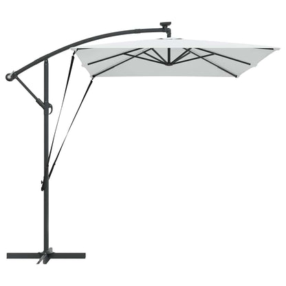 vidaXL Sonnenschirm Sand 294 x 200 x 270 cm Polyester und Aluminium
