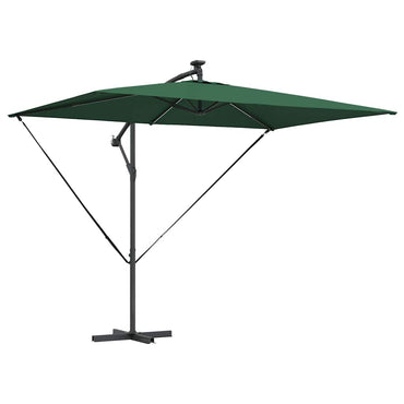 vidaXL Sonnenschirm Grün 294 x 200 x 270 cm Polyester und Aluminium