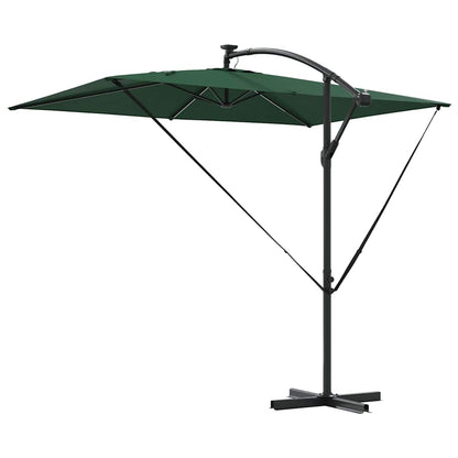 vidaXL Sonnenschirm Grün 294 x 200 x 270 cm Polyester und Aluminium