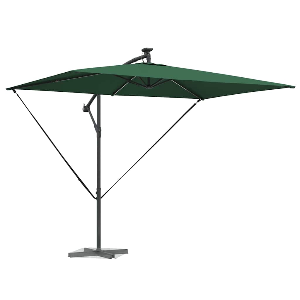 vidaXL Sonnenschirm Grün 294 x 200 x 270 cm Polyester und Aluminium