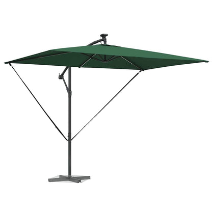 vidaXL Sonnenschirm Grün 294 x 200 x 270 cm Polyester und Aluminium