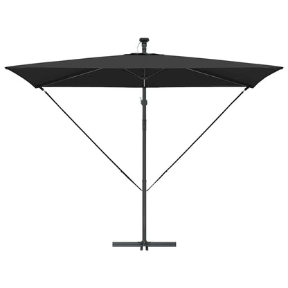 Sonnenschirm Schwarz 294 x 200 x 270 cm Polyester und Aluminium