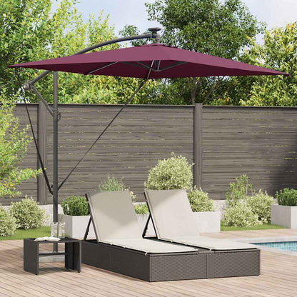 vidaXL Sonnenschirm Bordeauxrot 294 x 200 x 270 cm
