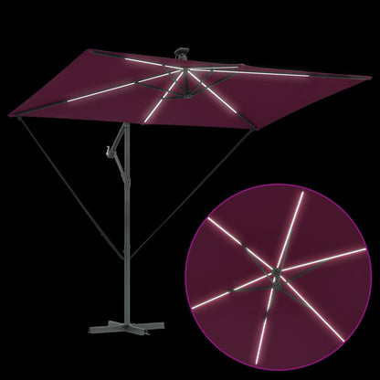 vidaXL Sonnenschirm Bordeauxrot 294 x 200 x 270 cm