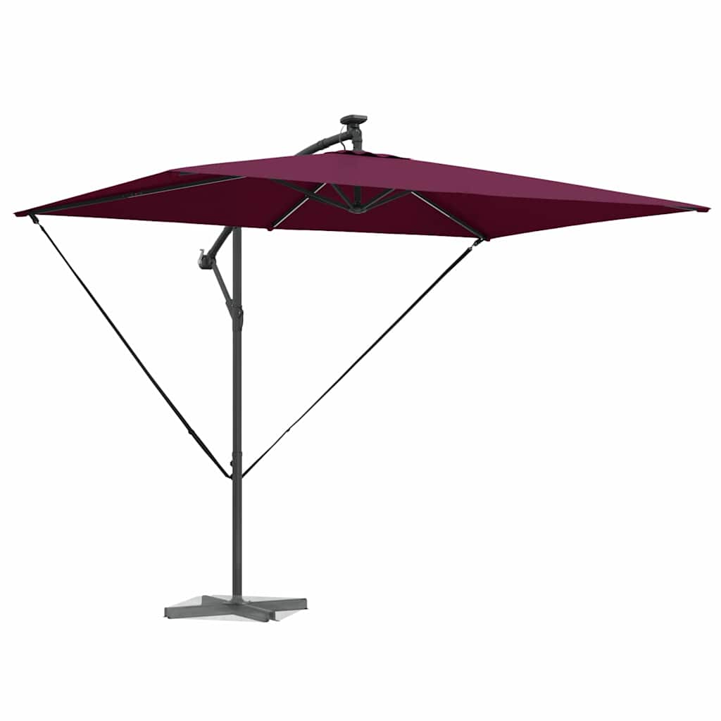 vidaXL Sonnenschirm Bordeauxrot 294 x 200 x 270 cm