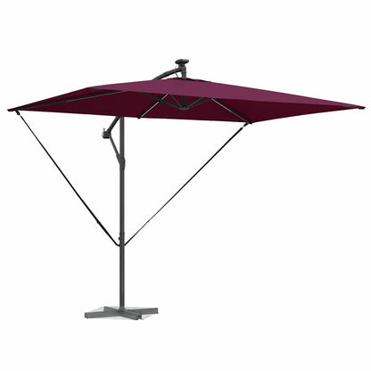 vidaXL Sonnenschirm Bordeauxrot 294 x 200 x 270 cm