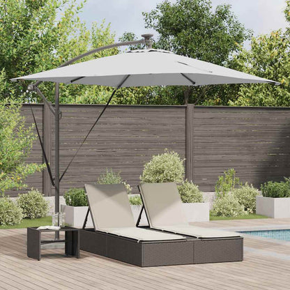 vidaXL Auskragender Bananenschirm Sand 249 x 249 x 250 cm