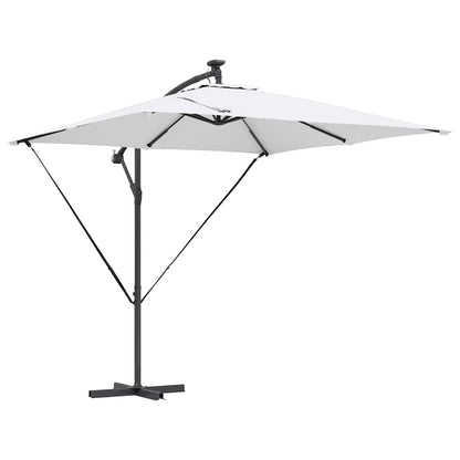 vidaXL Auskragender Bananenschirm Sand 249 x 249 x 250 cm