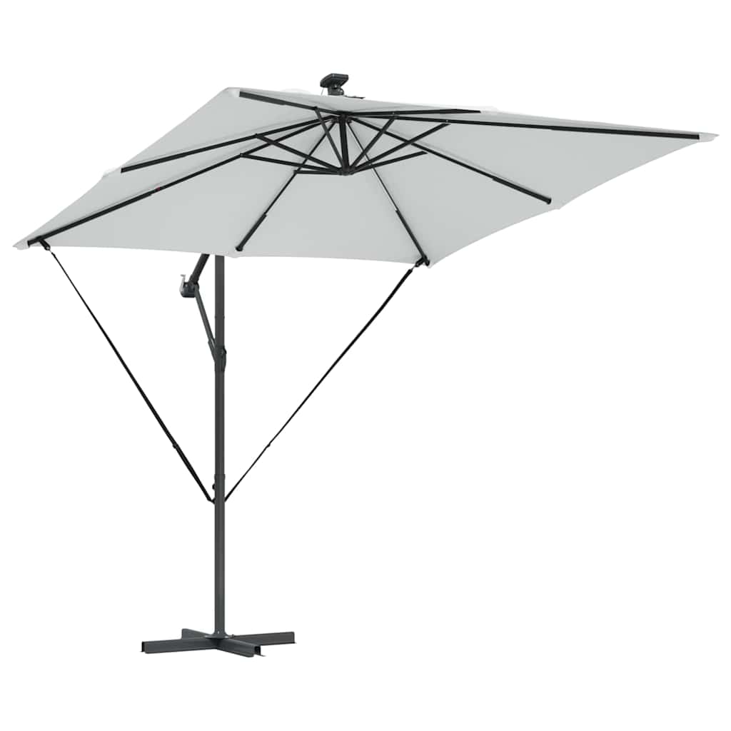 vidaXL Auskragender Bananenschirm Sand 249 x 249 x 250 cm
