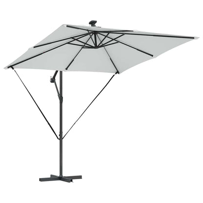 vidaXL Auskragender Bananenschirm Sand 249 x 249 x 250 cm