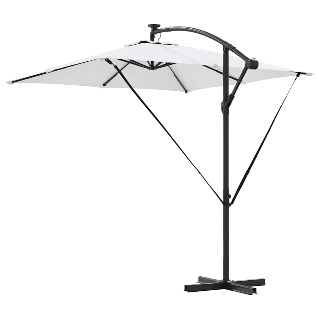 vidaXL Auskragender Bananenschirm Sand 249 x 249 x 250 cm