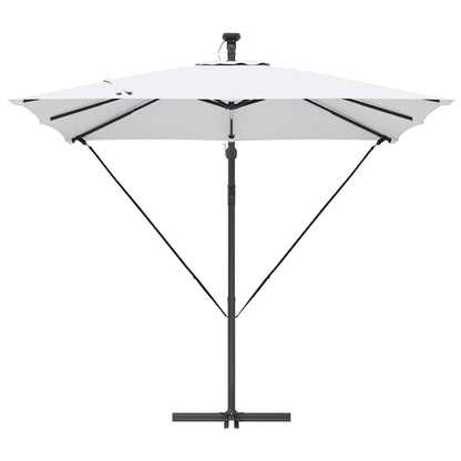 vidaXL Auskragender Bananenschirm Sand 249 x 249 x 250 cm