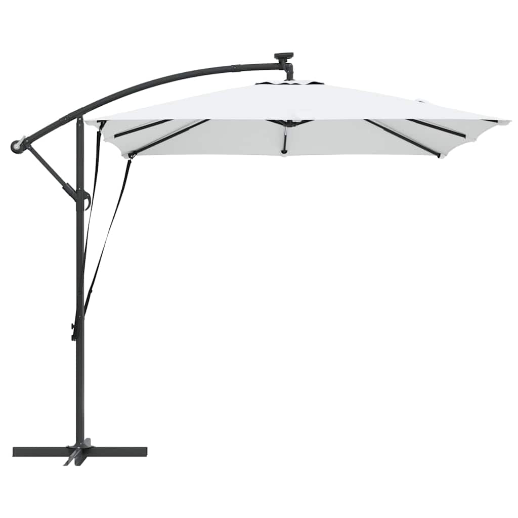 vidaXL Auskragender Bananenschirm Sand 249 x 249 x 250 cm